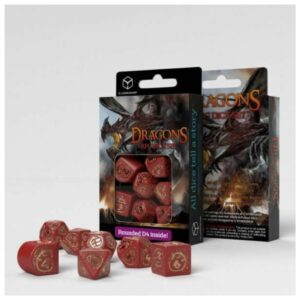 QWorkshop: Dragons Red & Gold - Dices