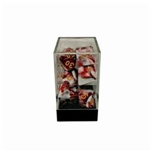 Kaissa: Dual Red White Gold - Dices