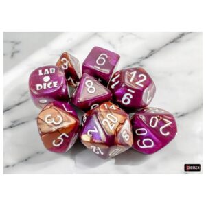 Chessex: Gemini Copper Purple White - Dices
