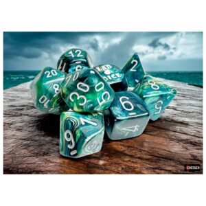 Chessex: Lustrous Neptune Grey - Dices