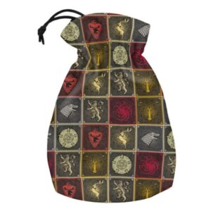 QWorkshop: Game Of Thrones Sigils Pattern - Dice Pouch