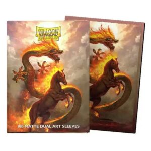 Dragon Shield: Matte Dual Art Fire Horse 2026 - Sleeves 100pcs