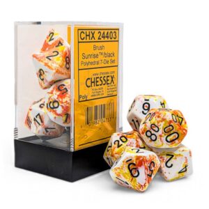 Chessex: Brush Sunrise Polyhedral - Dices