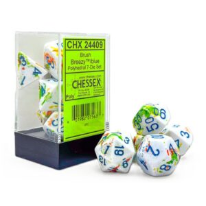 Chessex: Brush Breezy Polyhedral - Dices