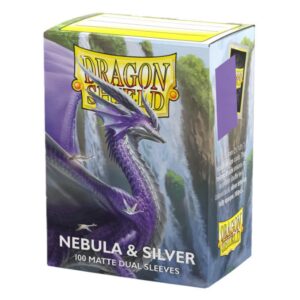 Dragon Shield: Matte Dual Nebula & Silver - Sleeves 100pcs