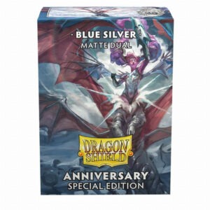 Dragon Shield: Matte Dual Blue Silver – Sleeves 100pcs