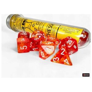 Chessex: Nebula Molten White Luminary – Dices
