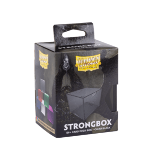 Dragon Shield: Strongbox Clear Black 100+cards - Deck Box
