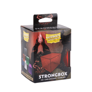 Dragon Shield: Strongbox Clear Red 100+cards - Deck Box