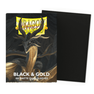 Dragon Shield: Matte Dual Black & Gold - Sleeves 100pcs