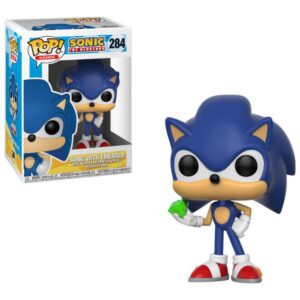 #284 Sonic The Hedgehog: Sonic (With Emerald) - Funko POP!